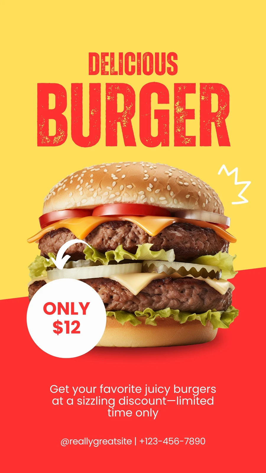 Burger Sale Advertisement